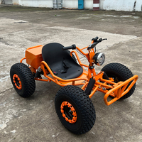 Go-Kart Todoterreno - Go-Kart Eléctrico de Pedales Recomendado para Adultos, Freno Hidráulico para Exteriores, Carga de 150 kg, 48V 1000W