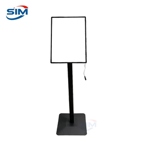 Подставка для напольных вывесок из алюминиевого сплава, светодиодный световой короб A2/A3, прямоугольная подставка для меню, черная подставка для внутреннего/наружного использования, сменный держатель вывески - Product Image 4