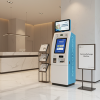 Terminal financier à écran tactile robuste de 19 pouces pour lecteur de passeport, machine de change de devises Jinrui FCM-501S pour banque