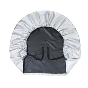 Housse de pneu Chongteng 80cmx80cm, revêtement argenté, imperméable et anti-poussière pour voiture et camping-car - Product Image 2