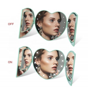 Llegada de un nuevo portátil compacto oír forma de iluminación de 8 luces Led maquillaje espejo de Led - Product Image 4