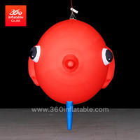 Oxford extérieur énorme publicité conception gonflable personnalisée Animal dessin animé mascotte poisson de mer ballons pour l'extérieur
