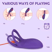 Anneau vibrant pour pénis S-hande, vibromasseur en silicone, anneau pour pénis, retardateur d'éjaculation, jouets sexuels pour hommes, jouets sexuels pour adultes, pénis