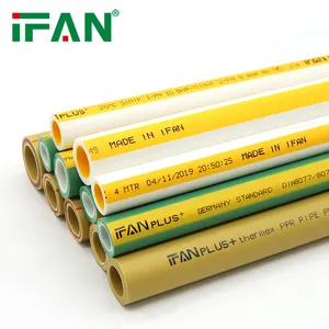 IFANPLUS PN20 PN25 PPR Tuyau Blanc Tube D'eau Chaude Plomberie Tuyau En Plastique Personnalisé PPR Tuyaux