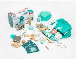 Kit de jeu éducatif en <span class=keywords><strong>bois</strong></span> unisexe pour enfants, ensemble de jeu de rôle et de simulation de <span class=keywords><strong>docteur</strong></span>, pour les enfants de 2 à 13 ans, fabriqué dans le Zhejiang - Product Image 3
