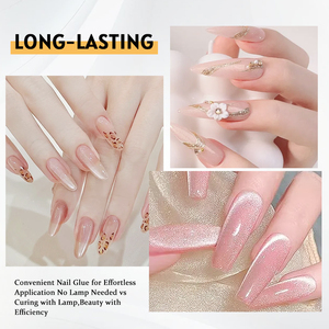 Pegamento para Uñas de Fórmula Suave para el Cuidado Diario de las Uñas, Mejora la Resistencia de las Uñas, Adhesivo Fuerte, Alto Brillo, Pegamento Sólido para Uñas - Product Image 2