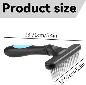 Brosse de toilettage pour poils d'animaux, peigne à poils morts pour chiens, râteau pour sous-panneaux de tapis, brosse de démêlage pour chiens - Product Image 2