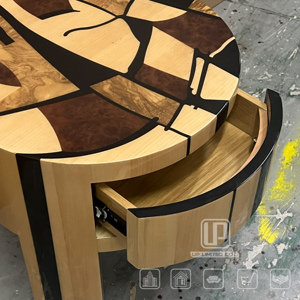 Nouvelle Arrivée Table de Chevet Simple en Bois Massif avec Commode Meuble de Chevet Luxe Rétro Grainé - Product Image 4
