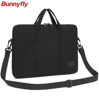 Bunnyfly - Maletín para Computadora Portátil Ligero e Impermeable, de Gran Capacidad, Minimalista, Sereno y de Lujo, con Amortiguación de Burbujas de Aire a Prueba de Golpes