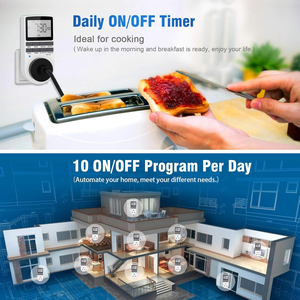 مقبس إلكتروني ، موقت مطبخ ، مقبس توقيت قابل للبرمجة ، مقبس تحكم V EU US UK AU Plug - Product Image 6