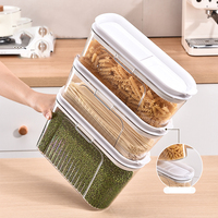 Transparent en plastique Rectangle cuisine organisateur étanche à l'humidité conservation boîte de rangement Injection alimentaire stockage conteneur scellé