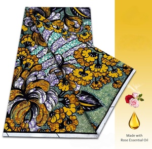 <span class=keywords><strong>Tessuto</strong></span> Africano Stampa Wax Dorata Grand Super Veritable 100% Morbido Cotone Reale Hollandais Olandese Ankara per Cucito - Product Image 2