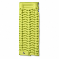 Matelas de camping gonflable extra épais de 15 cm avec pompe à pied intégrée, en nylon 40D et TPU