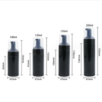 100ml 120ml 150 200 250ml Blanc Noir Or Mousse Pompe Bouteille Shampooing Bouteille Lash Rechargeable Liquide Nettoyant Pour Le Visage Moussant Bot