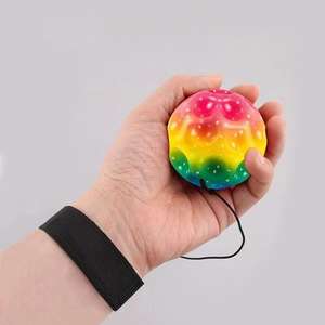 6cm/6.8cm/7cm Internet célébrité poignet pierre de lune boule élastique décompression rebond avec corde lumineuse haute élastique balançoire balle - Product Image 2