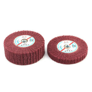 Disque de brosse pour meuleuse d'angle 100 mm avec trou fileté 10 mm, tampons de ponçage en mousse pour polissage du métal et tampon de récurage en acier inoxydable - Product Image 1