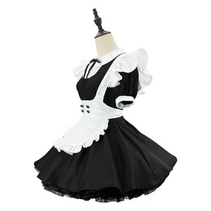 Japanese Maid Outfit Black Lolita Dress OP K-On! Cosplay Costume Women Adult Size - Product Image 4