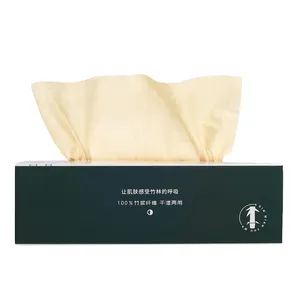 Asciugamano viso monouso in fibra di bambù a doppio uso asciutto e umido di buona qualità e buon prezzo con pelle sensibile adatta