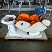 Lit de massage rotatif électrique intégré pour shampoing, fauteuil de lavage pour salon de coiffure et institut de beauté