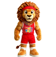 Costumes de mascotte Lion Musclé de haute qualité / Costumes de mascotte en peluche pour jeux sportifs, style dessin animé