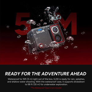 Caméra d'action SJCAM SJ30 4K 60FPS avec stabilisation gyroscopique à 6 axes SteadyMotion, 20MP, WiFi, étanche, pour vlog et voyages - Product Image 6