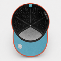 Casquette de golf en gros, modèle Performance Corail, perforée, respirante, à visière incurvée, réglable, pour l'extérieur, avec logo personnalisé