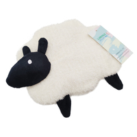 Coussin chauffant micro-ondes micro-ondes en forme de mouton Design mignon Pack de chaleur réutilisable Pack de chaleur de thérapie d'oreiller de graines de lin