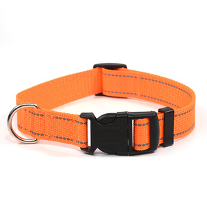 Diskon besar hadiah promosi kerah anjing dapat disesuaikan Logo cetak khusus kerah anjing luar ruangan berjalan anjing kerah reflektif tali derek - Product Image 3
