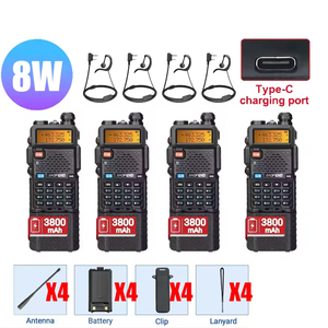 Dualband Amateurfunk-Gegensprechanlage Walkie-Talkie Kommunikator BF UV-5R Baofeng für Baofeng Langstrecken-UV-5R 5W 8W Zweiwege-Funkgerät - Product Image 2