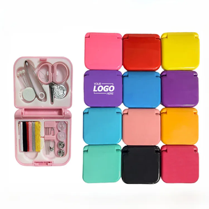 Custom Portable Travel Sewing Kit with Mini Case, Scissors, Needles, Thread & Buttons - DIY Compact Storage