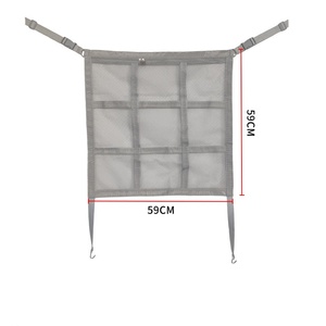 Barrière <span class=keywords><strong>de</strong></span> <span class=keywords><strong>voiture</strong></span> <span class=keywords><strong>pour</strong></span> <span class=keywords><strong>chien</strong></span> avec poche zippée, double couche <span class=keywords><strong>de</strong></span> maille, organisateur <span class=keywords><strong>de</strong></span> barrière <span class=keywords><strong>pour</strong></span> animaux <span class=keywords><strong>de</strong></span> compagnie <span class=keywords><strong>pour</strong></span> SUV, berlines et camions, disponible en noir, gris, beige - Product Image 6