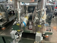 Machine de remplissage à pompe rotative à haute viscosité à 2 têtes pour beurre de cacahuète, tahini, sauce tomate et sauce pimentée