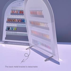 Nouveau Présentoir Magnétique en Acrylique <span class=keywords><strong>DIY</strong></span> 2025 pour Échantillons de Couleurs de Vernis Gel, Carte de <span class=keywords><strong>Test</strong></span> de Couleurs pour Salon de Manucure - Product Image 3