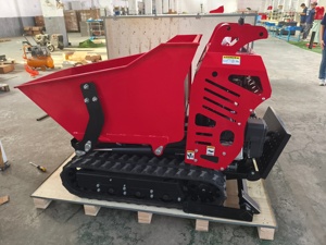 Minidumper Hidráulico de Gasolina de Cuatro Ruedas de Acero Industrial Chino 2026 con Certificación CE EPA, 500 kg, con Cargador, Carretilla y Herramientas OEM - Product Image 1