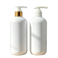 Emballage cosmétique personnalisé en plastique PET de 380 ml, flacons à pompe vides rechargeables pour lotion corporelle, modèle 91