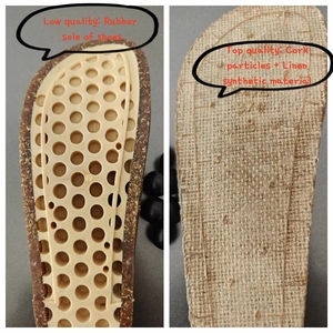 Sandales plates d'été <span class=keywords><strong>Ken</strong></span> de haute qualité pour l'extérieur, en cuir véritable et semelles en liège, respirantes et légères - Product Image 5