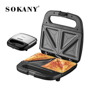 Sokany - Máquina para Hacer Snacks |   Máquina para hacer sándwiches rellenos, gofres y paninis |   Placas Antiadherentes Extraíbles |   Genial - Product Image 4
