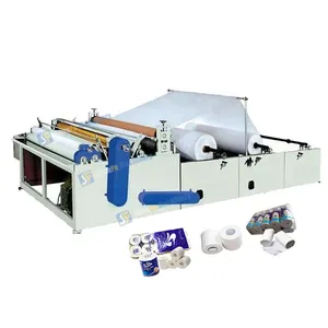 Prix d'usine Machine de rembobinage de papier hygiénique automatique de haute qualité Papier de soie à grande vitesse