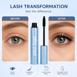 Mascara waterproof longue tenue, épaississant, volumisant, allongeant et fortifiant les cils - Product Image 2