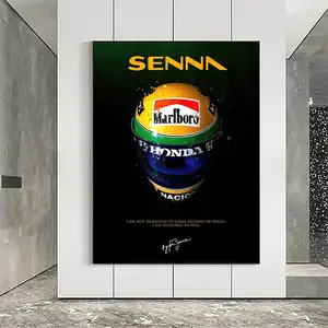 Home Decor Modern F1 Racer Helmet Canvas poster Famous Formula 1 World Champion Paintings stampe Graffiti Wall Art Pictures