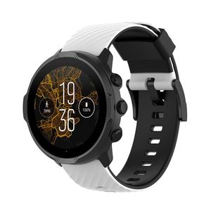 Bracelet de remplacement pour <span class=keywords><strong>Suunto</strong></span> <span class=keywords><strong>7</strong></span>/9/9 Baro/D5 Spartan Sport Wrist Hr 24mm Bracelet de montre sport en silicone souple - Product Image 2