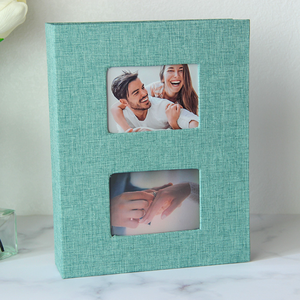 Lerp & 200 Poches 6 pouces <span class=keywords><strong>10x15</strong></span> cm Photos Fotos Tissu Lin Double Fenêtre Design 6x4 <span class=keywords><strong>Album</strong></span> Photo - Product Image 4