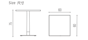 طاولة مربعة على طراز غرفة المعيشة بسعر رخيص ، طاولة خشبية صلبة للمطعم - Product Image 6