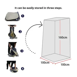 Carpa de Pesca Impermeable de PVC para Cuatro Estaciones, Transpirable, Cálida, Antimosquitos, para Observación de Insectos y Eventos Deportivos - Product Image 4