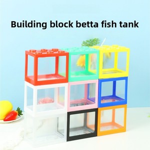 Acquario Impilabile per <span class=keywords><strong>Pesci</strong></span>, Mini Acquario all'Ingrosso per <span class=keywords><strong>Pesci</strong></span> Betta, Decorazione Fai-da-Te da Scrivania - Product Image 2