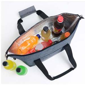 Bolsa Térmica de Poliéster Personalizada con Logotipo para la Playa, para Compras, Viajes, Picnic, con Cierre, Bolsa de Reparto de Comida - Product Image 3