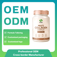 Capsules de complexe multi-collagène pour femmes, types I, II, III, V, X, biotine, VC, antioxydant, soutien de la peau, des cheveux, des ongles et des articulations