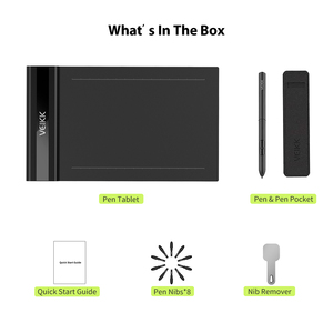 Giá nhà máy Bảng vẽ điện tử VEIKK S640 6 x 4 inch, bảng vẽ đồ họa tốt nhất để vẽ, phác thảo, hoạt hình, thiết kế, mô hình 3D, OSU - Product Image 3
