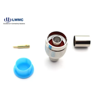 LWMC 50Ohm HF-Koaxial-N-Stecker Mit Gerader Crimp Verbindung Fur HF-Stecker Des LMR400 Frecuencia de CC a 11GHz