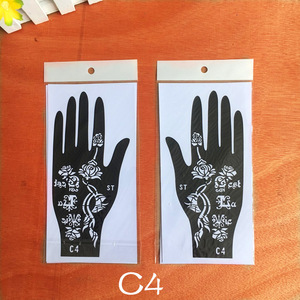 Prix le plus bas Art corporel pochoir de tatouage au henné temporaire pochoir autocollant de tatouage en gros pochoirs de tatouage réutilisables - Product Image 5
